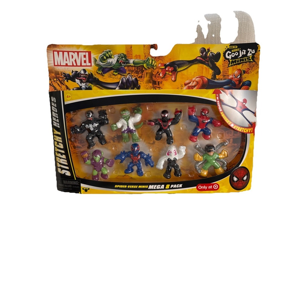 Marvel Spider-Verse Action Figure Minis Mega 8-Pack NEW SEALED Goo‎ Jit Zu